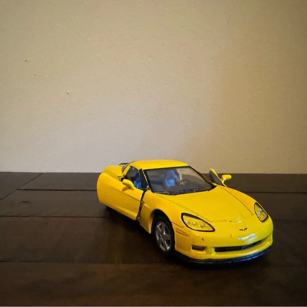 Chevy Corvette Yellow 5 inch Toy Car
